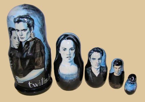 Twilight nesting doll handmade