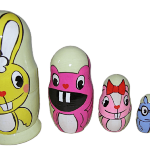 Happy Tree Friends nesting doll handmade