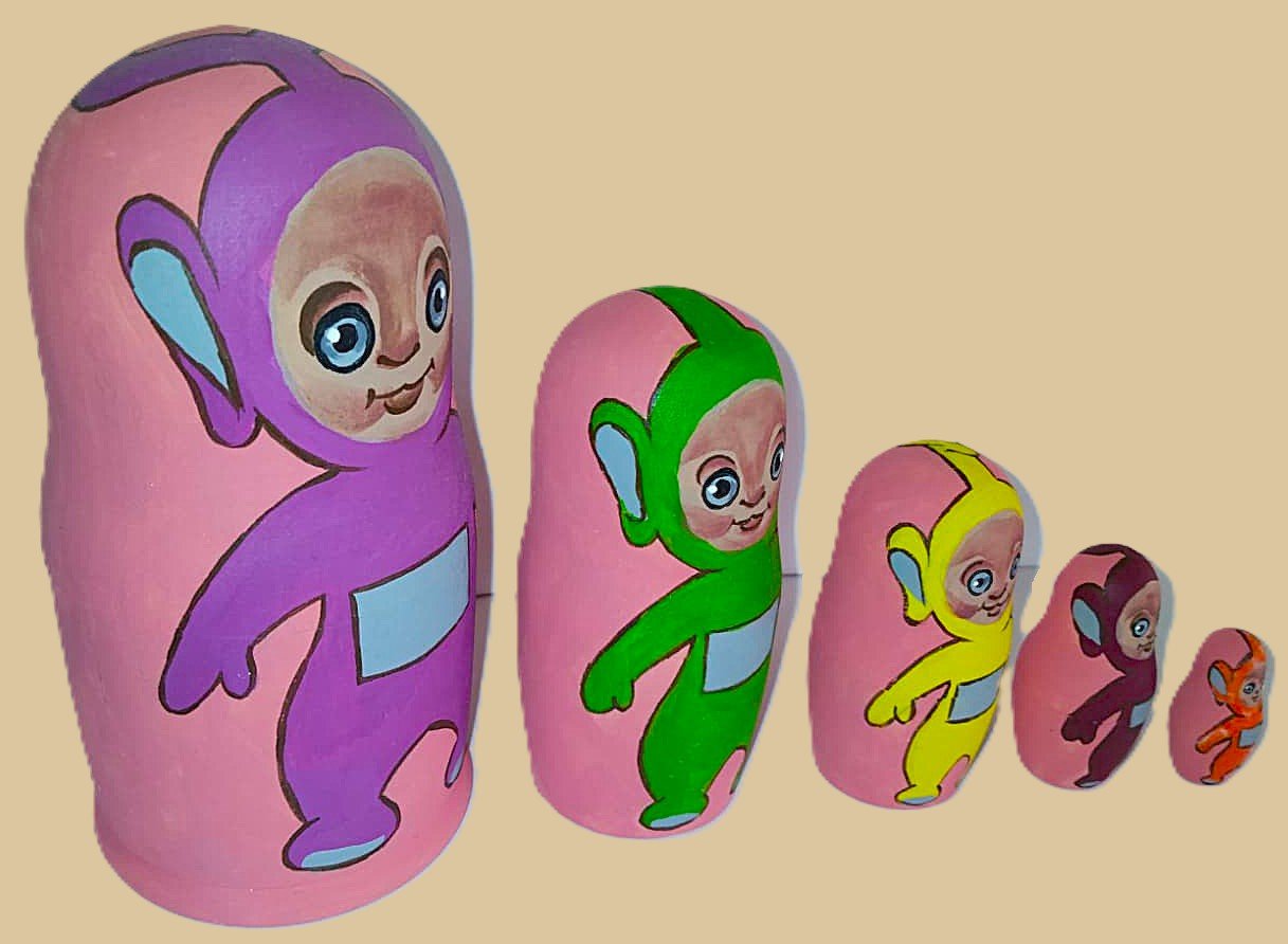 Teletubbies nesting doll handmade - Image 2