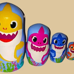 Baby Shark nesting doll handmade