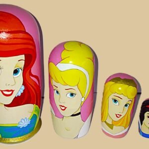 Princesses nesting doll handmade