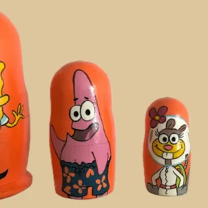 Sponge nesting doll handmade