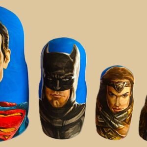 Superheroes League nesting doll handmade