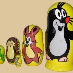 Krtek (The Mole) nesting doll handmade