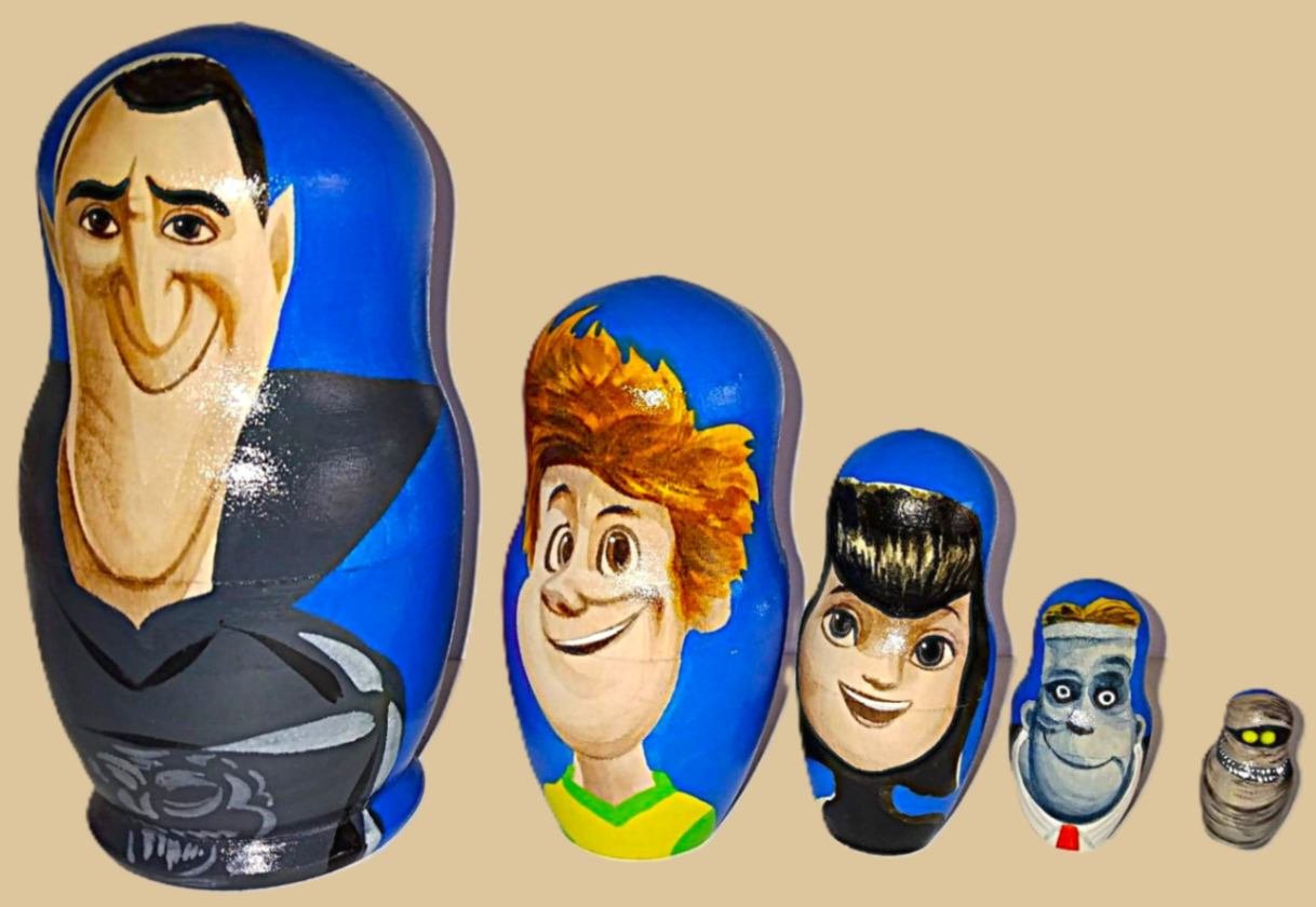 Transylvania nesting doll handmade - Image 2