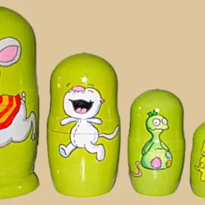 Toopy and Binoo nesting doll handmade