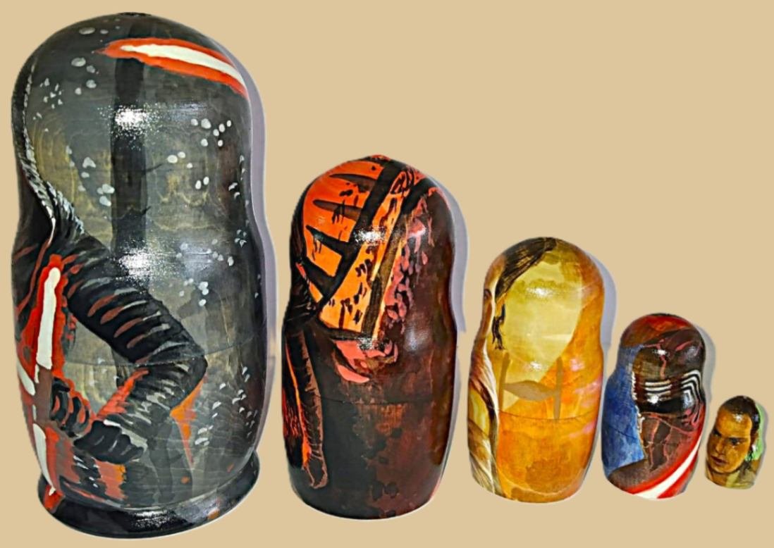 Star Wars New nesting doll handmade - Image 3