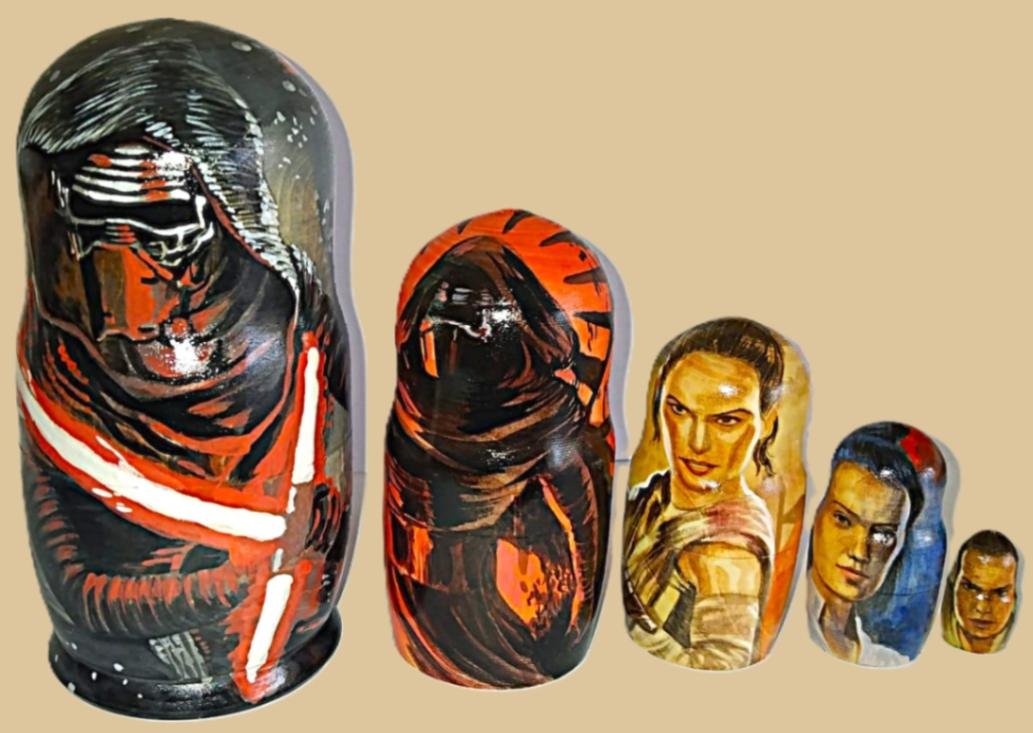 Star Wars New nesting doll handmade - Image 2