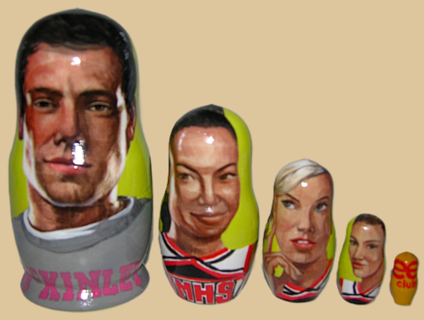 Glee nesting doll handmade