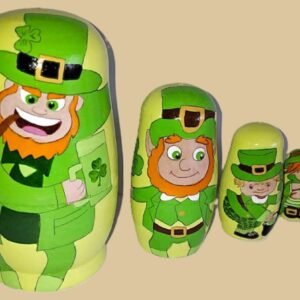 Irish Day nesting doll handmade