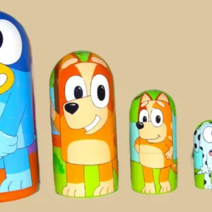 Bluey nesting doll handmade