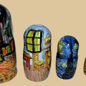 Van Gogh nesting doll handmade