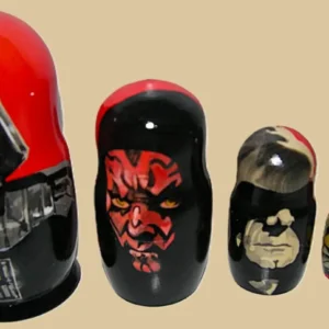 Dark Side nesting doll handmade