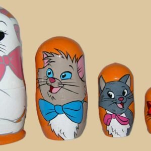 Aristocats nesting doll handmade