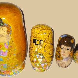 Gustav Klimt nesting doll handmade