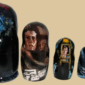 Aliens Special nesting doll handmade