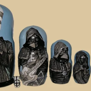 Gothic nesting doll handmade