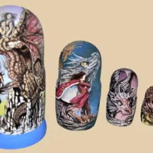 Dragonriders nesting doll collectible handmade