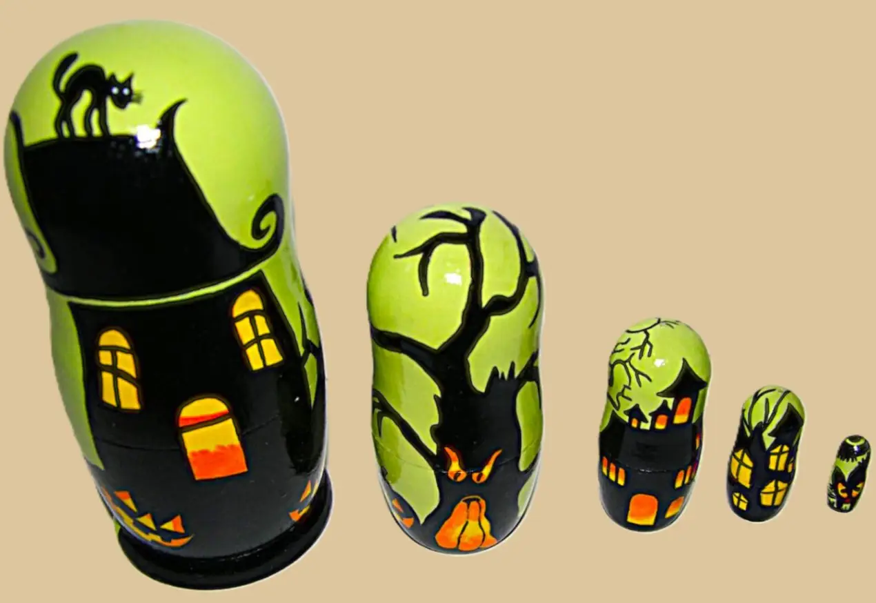 Halloween nesting doll