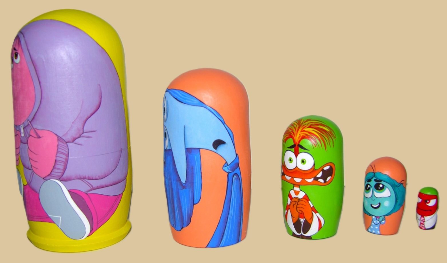 New Emotions Inside nesting doll handmade - Image 2