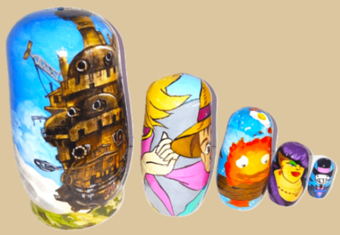 Anime Castle nesting doll - Image 2