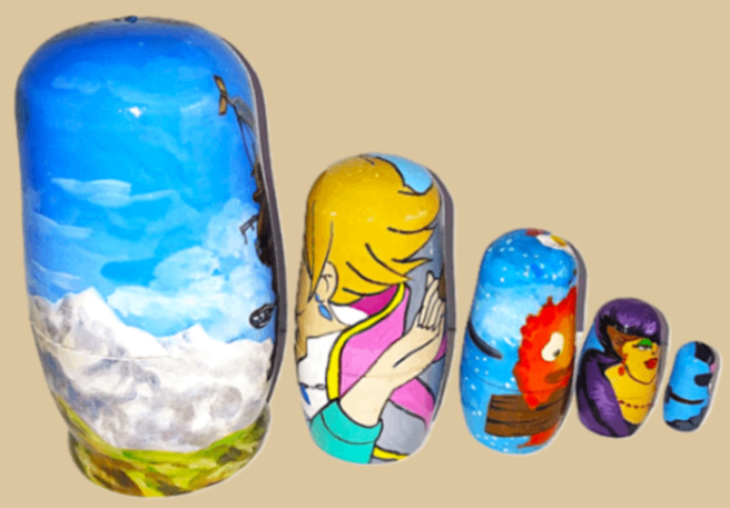 Anime Castle nesting doll - Image 3